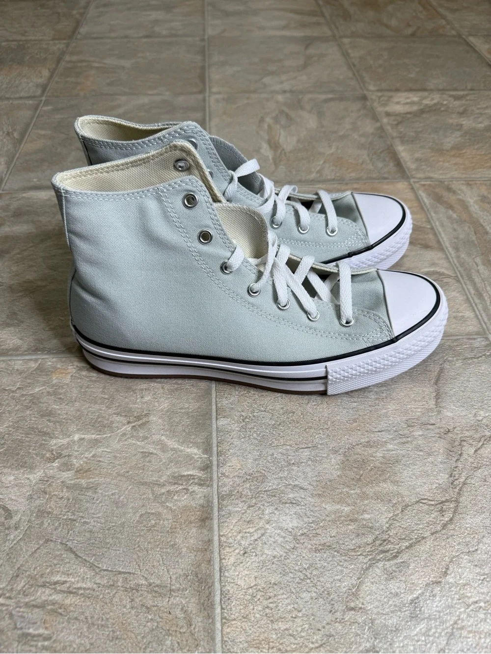 Converse All Star Hi CTAS Eva Lift GS Shoe Size 7Y Gray A13122F NWT